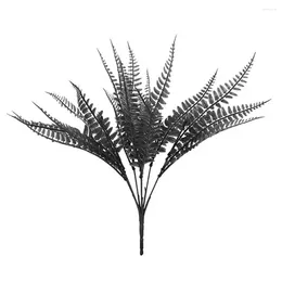 Decorative Flowers Wedding Artificial Ferns Set Of 4 Uv Resistant Fern Branches For Home Office Decor Faux Greenery Indoor