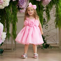 Girl Dresses Toddler Active Princess Fashion Floral Camisole Baby Girls 1st Birthday Party Gown Born Casual Summer Pleated Clothes