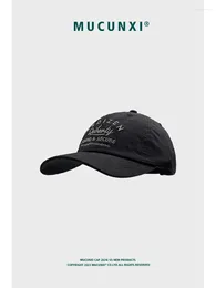 Ball Caps Letter Embroidery Baseball Cap Men And Women Sun Protection Outdoor Soft Top