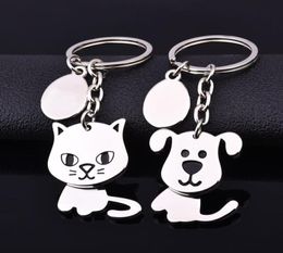 50pcslot 360revolving cat keychain cute key ring for women dog key chain key holder portachiavi bag charm 2361566