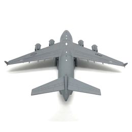 Die cast alloy Aeroplane 1 200 aviation C-17 transport Aeroplane model Aeroplane die cast model childrens toy with display bracket light mode 240428