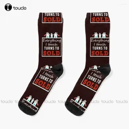 Women Socks Top Fun Real Estate Agents Everything Turns To Sold Cute Unisex Adult Teen Youth Personalized Custom