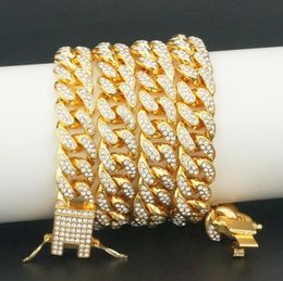 Hip Hop Diamond Cuban Link Chain Jewellery Necklace Women Men Hippy Jewellery Necklace Multi Size Available6843995