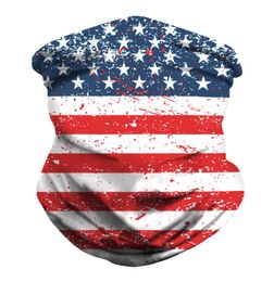2020 American Flag Mask Digital Printing Functional Outdoors Activities Sports Party Gift Mosquito Control Dirty Contrlol Wristban5212863