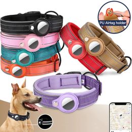 Pet Dog Accessories Apple Airtag AntiLost Collar for Protection Tracker Cat Locator Waterproof leash 240508