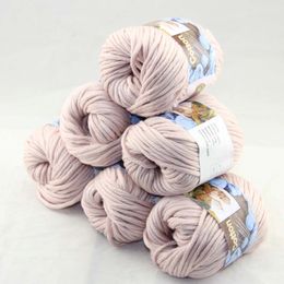 LOT of 6 BallsX50g Special Thick Worsted 100% Cotton Knitting Yarn Linen 2208 354c
