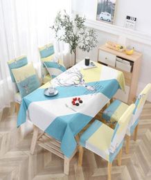 Table Cloth Home Rectangle Square Waterproof Oliproof AntiScald Chair Cover For El Dining Set2038175