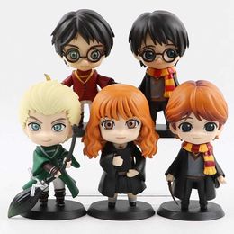 Action Toy Figures 6PCS PVC Anime Dolls Collectible Action Figures Decorations Scarf Necktie Socks Cap Series for Kids Gift T240506