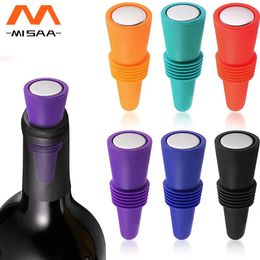 Silicone Wine Bottle Stopper Beer Cap Cork Sparkling Leak Proof Champagne Sealer Stoppers Bar Accessories 240428