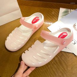 Casual Shoes Beach Flip Flops Women Thong Sandals Summer Jelly Girls Transparent Slides Solid Fashion PVC Flat Non-Slip Slippers