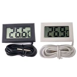 Mini Temperature Sensor LCD Car Digital Thermometer Hygrometer Temperature Indoor Outdoor Humidity Metre Gauge Instruments