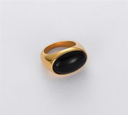 Fashion OL Black Agate Diamond Ring For MENWOMEN Niche Design Advanced 2023 New Trend Palace Vintage Jewellery Accessories3934954