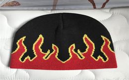 Flame Beanie Warm Winter Hats For Men Women Ladies Watch Docker Skull Cap Knitted Hip Hop Autumn Acrylic Casual Skullies Outdoor C9517558