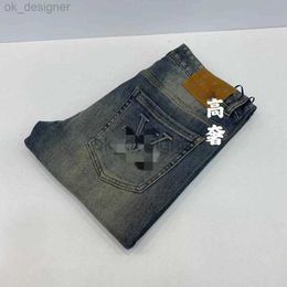 Men's jeans designer Top quality super soft high cotton washed denim fabric with extremely delicate touch and very good texture fashion jeans trend jeans