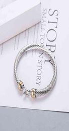 Bracelet Dy Hook Charm Women Fashion Jewelry Accessories Atmosphere Platinum Plated Men ed Wire Hemp Selling2847553