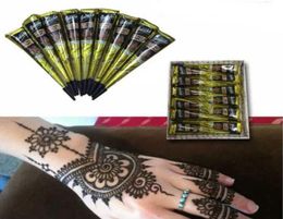 Black Natural Indian Henna Tattoo Paste for Body Drawing Black Henna Tattoos Body Art Painting High Quality 25g7316140