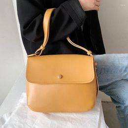 Shoulder Bags VeryMe Fashion Simple Leather Solid Colour Crossbody Pack For Women Casual PU Designer Handbags Bolso Correa Ancha