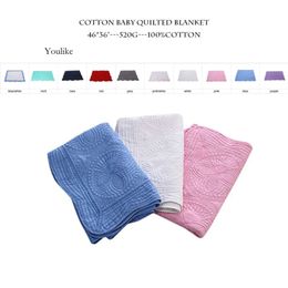 Baby Blanket 100% Cotton Embroidered Kids Quilt Monogrammable Air Conditioning Blankets Infant Shower Gift 10 Designs Wholesale Fy3807 Gg0215 0508