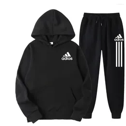 Men's Tracksuits 2024 Spring And Winter Men Women Can Pullover Hoodie Jogging Pants Two-piece Hip Hop Sportswear Suit Fashion Trend