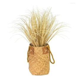 Decorative Flowers 10pcs/lot Simulation Plants Plastic Onion Grasses Cafe Decor Artificial Small Bend Reed Grass Green Plant El Decoration