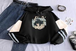 Fashion Harajuku Anime My Hero Academia Hoodies Men Funny Cartoon Aizawa Shouta Streetwear Male Winter Warm Oversized Sweatshirt Y9053326