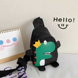 Backpacks Cartoon Dinosaur Print Baby Fanny Pack Outdoor Cute Children Waist Bag For Girls Boys Adjustable Kid Coin Purse Travel Chest Bag