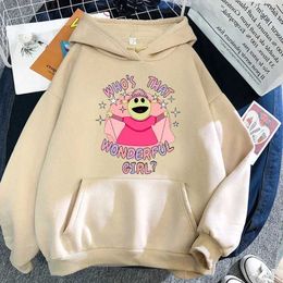 Men's Hoodies Sweatshirts Nanalan Mona Whos that Wonderful Girl Nanalan Printing Graphic Hoodie Female Casual Sweatshirt Flce Clothing Autumn Pullovers T240507