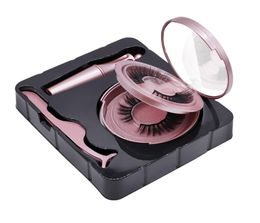 Handmade Reusable Five Magnets False Eyelashes Soft Vivid Thick Natural 3D Mink Magnetic Fake Lashes No Glue Needed Eyelash Easy1914282