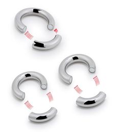 5 Size Male Penis Ring Stainless Steel Scrotum BDSM Bondage Weight Magnetic Ball Scrotum Stretcher Cock Lock Ring Delay Ejaculatio7325156