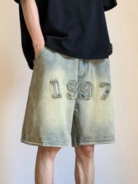 Pantaloni femminili in stile coreano jeans maschili vintage estate sciolto gamba larga gamba gamba lunghezza di lunghezza 2024 pantalone in denim lavato Feamle y2k