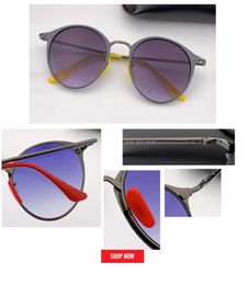 2019 new round metal Frame Quality Alloy Men Sunglasses top Brand Design circle Male uv protection mirrored Sun Glasses Driving6183159