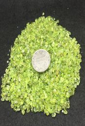 Olivine Natural Green Peridot Gravel Crystal Jewellery Quartz Tumbled Stone Minerals Chips For Wedding anniversary Gift decoration4012382