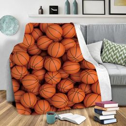 Blankets Basketball Fleece Blanket 3D Full Printed Wearable Adults/kids Sherpa Drop