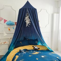 Battilo Bed Canopy Bed Curtain Mosquito Net Childrens Tent Round Dome Hanging Indoor Castle Play Tent Kid Room Decora 240506