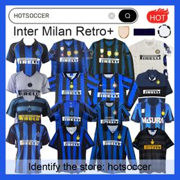 InterS MilanS Retro soccer jerseys RONALDO CRESPO ADRIANO 97 98 99 00 01 02 03 04 05 07 08 09 2010 finals MILITO SNEIJDER J.ZANETTI Eto'o vintage classic football shirt