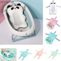 Bathing Tubs Seats Baby shower bathtub mat anti slip bathtub seat support mat newborn safety bathtub support mat foldable soft pillow WX