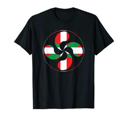 Women's T-Shirt 2023 men clothing Basque Lauburu Country Cross Ikurrina Euskal Herria Eu Spain T-Shirt Y240506