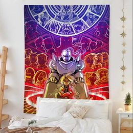 Tapestries Japan Adventure Action Anime Fullmetal Alchemist Art Hippie Wall Hanging For Living Room Home Dorm Decor