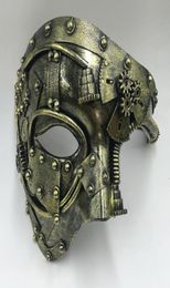 Other Event Party Supplies Adult Anime Masque Mechanical Gear Mask Steampunk Punk Masquerade Cosplay Ball Half Face Men Costume 1174801