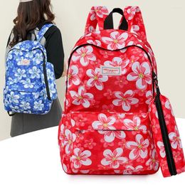 School Bags Fashion Girls College Bag Casual Simple Women Backpack Printed Book Packbags For Teenage Travel Shoulder Rucksack