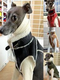 Winter Dog Clothes Warm and Thick Comfortable Cotton High Collar Suede Slimfitting Leisure Pet Clothing 2011276852773