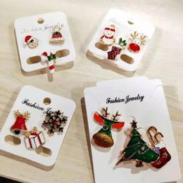 Brooches 3pcs/set Christmas Gift For Women Men Enamel Pins Santa Claus Bell Elk Snowflake Xmas Tree Brooch Kids Year Pin