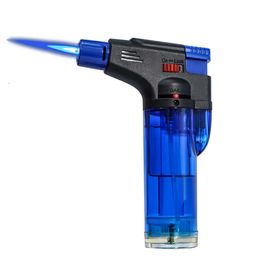 Wholesale Transparent Visible Air Warehouse Spray Flame Welding Gun Plastic Lockable Flame Windproof Iatable Lighter