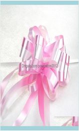 Sashes Chair Ers Textiles Garden10Pcs Pull Bow Ribbons Romantic Home Decor Diy Flower Wedding Birthday Party Gift Packing Sashes3697827