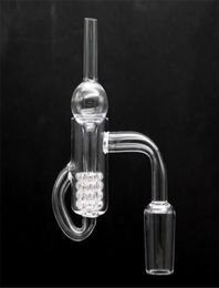 smoking accessories Quartz Diamond Loop Banger Nail Oil Knot Recycler Quartz Banger Nail Carb Cap Dabber Insert Bowl 10mm 14mm 18m3216363