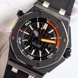 42Mm Men Watches Zf Ipf 15707 APS Designers Carbon Brand Ceramic Mechanical Glass SUPERCLONE Aaaaa Wristwatches Swiss 13.9Mm 15706 Fibre Dive 3120 83920