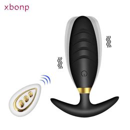 Other Health Beauty Items Wireless Remote Control Anal Vibrator Butt Plug Prostate Massager Wearable Vibrating Dildo s for Women Men Adult Y240503