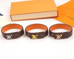 3 Colours Modern Unisex Bracelets Fashion Adjustable Pattern Men Women Bangles Birthday Gift for Couple Leather Bracelet4358757