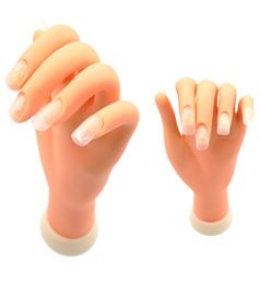1Pcs Flexible Soft Plastic Flectional Mannequin Model Painting Practice Tool Nail Art Fake Hand for Training3030687