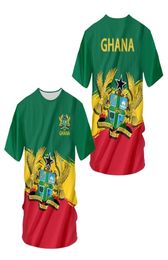 Ghana Jersey 3D Printing Graphic T Shirts Y2k Summer Flag Tshirt Casual Oversized Drop Whole Team Tee 2206231376820